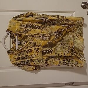 Sash flowy patterned top